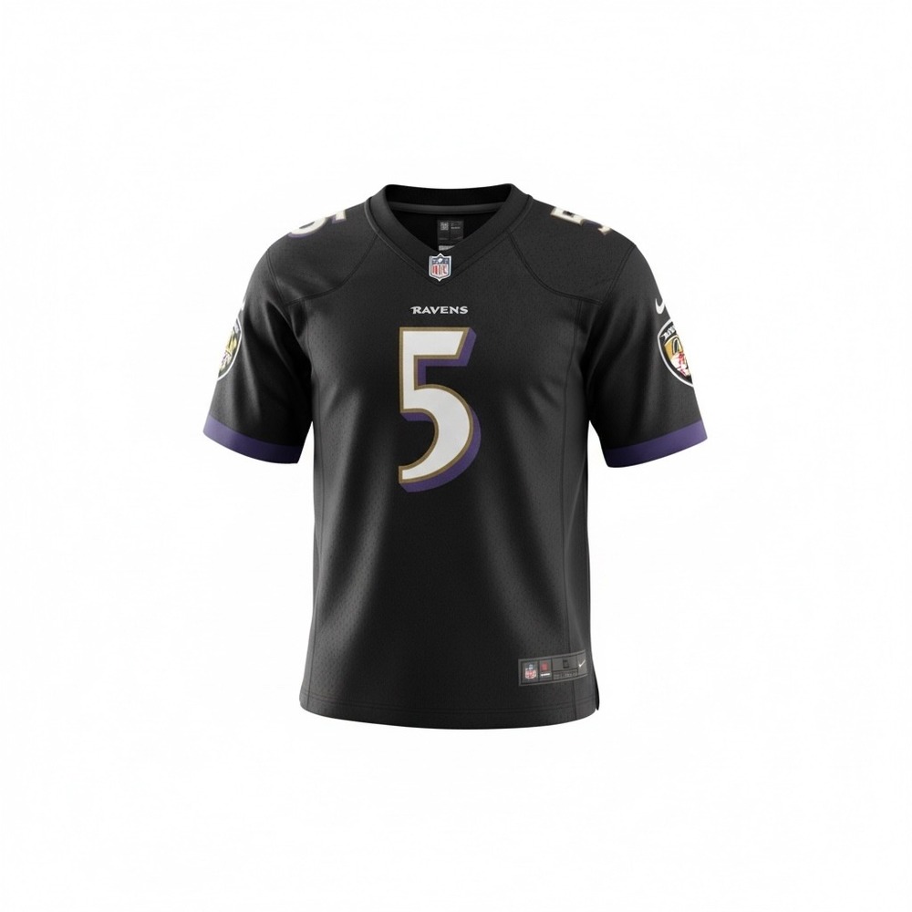 Nike Onβ Field Baltimore Ravens Joe Flacco Jersey Youth Large 10/12 Black #5 NFL